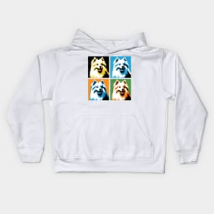 American Eskimo Dog Pop Art - Dog Lovers Kids Hoodie